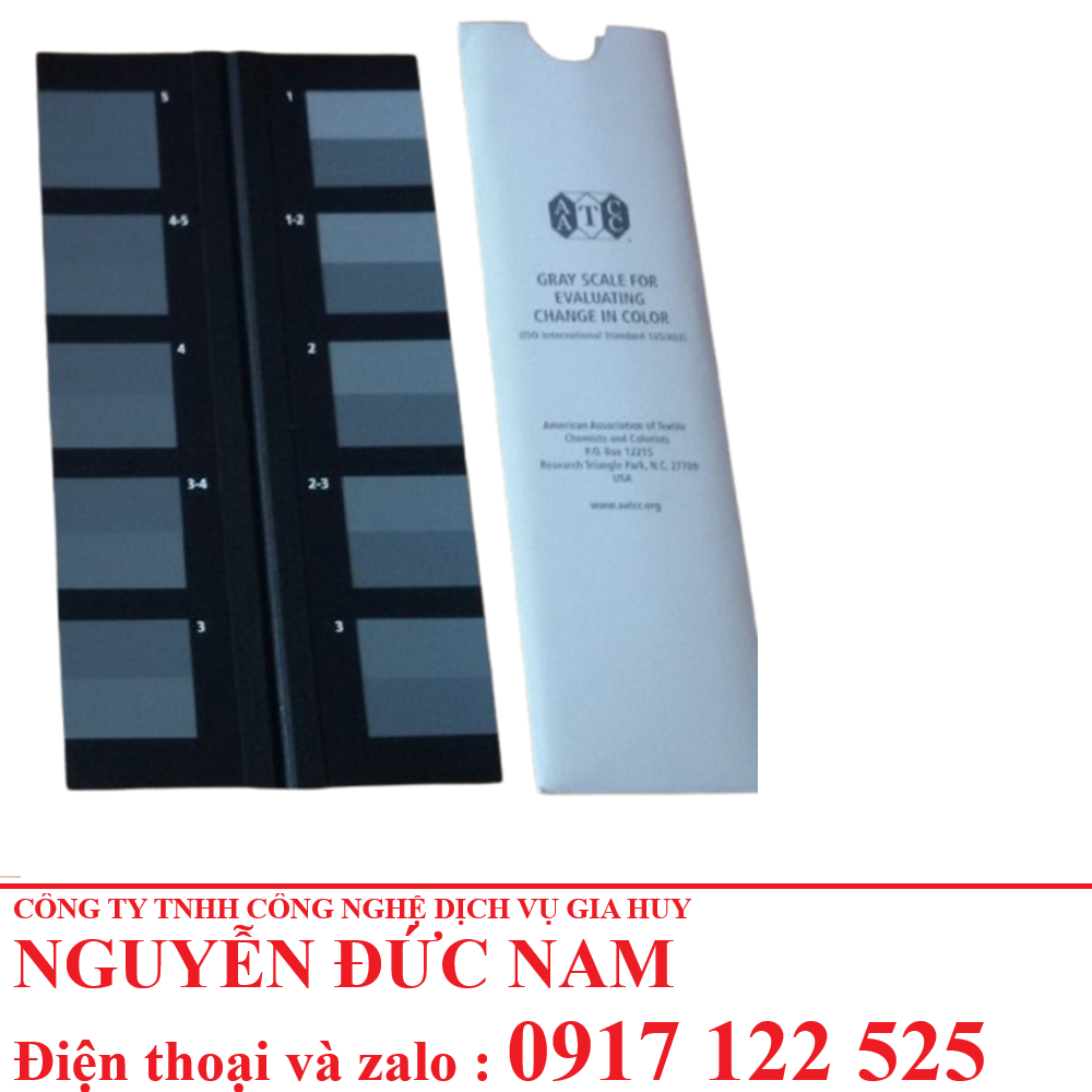 Thước Xám A02: Chìa Khóa Vàng Đánh Giá Độ Bền Màu Sản Phần May Mặc Chuẩn Quốc Tế (AATCC & ISO)
