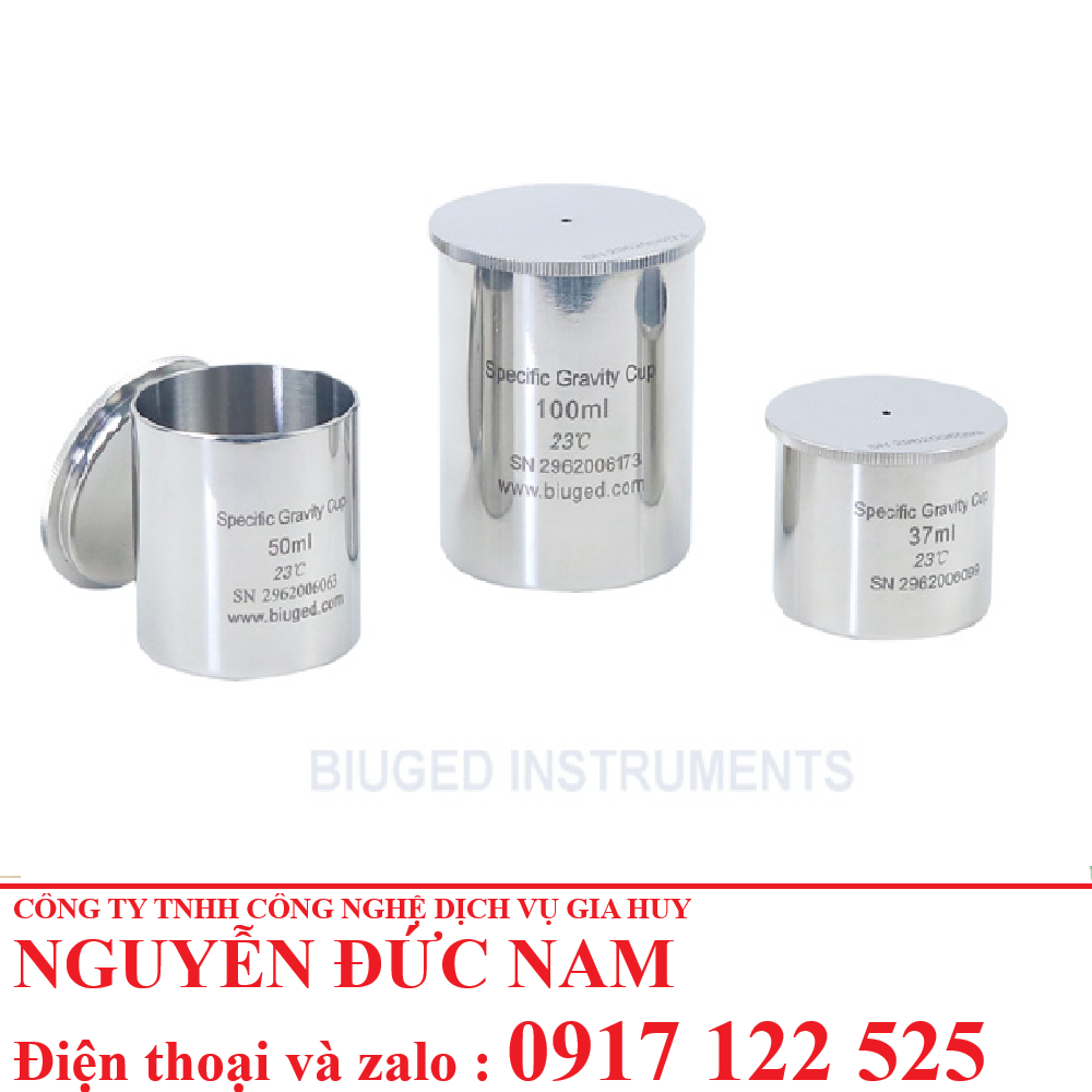 Cốc đo tỷ trọng sơn BIUGED BGD 296 | Chính xác, bền bỉ, chuẩn QC