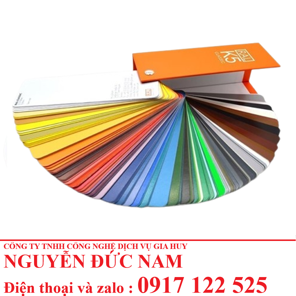 Quạt Màu Cung Cấp Màu Chuẩn RAL K5 – Công Cụ Không Thể Thiếu Cho Ngành Sơn